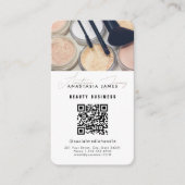 Influencer Esthetician Social Media QR Code White Visitenkarte (Vorderseite)