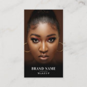 Influencer Foto Social Media Beauty 2 QR Codes Visitenkarte (Vorderseite)