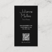 Influencer-Foto-Social-Media-QR-Code Visitenkarte (Rückseite)