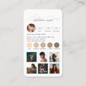 Influencer Füttre Grid Social Media QR Code Busine Visitenkarte (Rückseite)