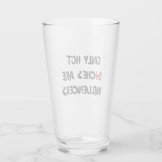Influencer Gift Vintag Funny Trendsetter Glas (Rückseite)