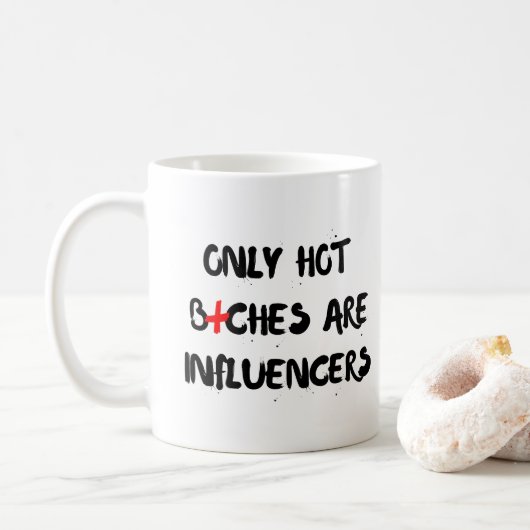 Influencer Gift Vintag Funny Trendsetter Kaffeetasse (Mit Donut)