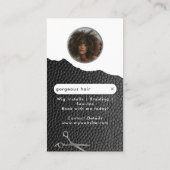 Influencer Hair Stylist Wig & Braid Stylists Visitenkarte (Rückseite)