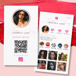 Influencer Photo Feed Grid Social Media QR Code  Visitenkarte