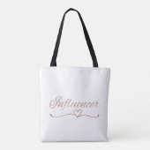 Influencer Script, Fun Birthday Gift for Her  Tasche (Rückseite)