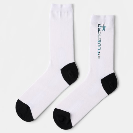 INFLUENCER Unisex Socken Trend Abstrakter Blauer O (Linkes Detail)