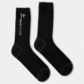 INFLUENCER Unisex Socken Trend Abstrakter Blauer O (Rechts)