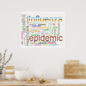 Influenza-Grippe Poster (Küche)
