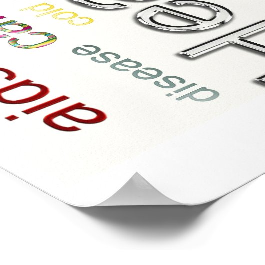 Influenza-Grippe Poster (Ecke)