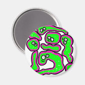 Influenza-Virus Magnet (Vorderseite/Rückseite)