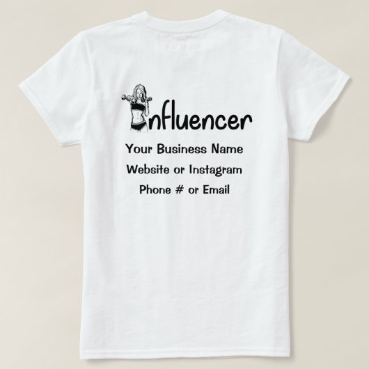 Influenzapartiger T - Shirt (Design Rückseite)