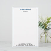 Info-Adresse für benutzerdefinierte FirmennamenSta Briefpapier (Stehend Vorderseite)