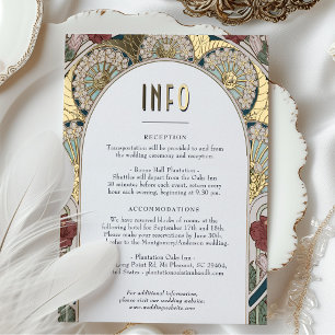 INFO Aquamarin Gold Vintage Jugendstil einfügen Folien Feiertagspostkarte