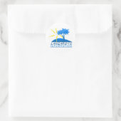 Info-Aufkleber für Lanzarote Runder Aufkleber (Tasche)