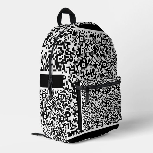 Info-Backpack für benutzerdefinierte QR-Code-Prüfu Bedruckter Rucksack (Rückseitige Ecke links)