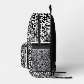 Info-Backpack für benutzerdefinierte QR-Code-Prüfu Bedruckter Rucksack (Rechts)