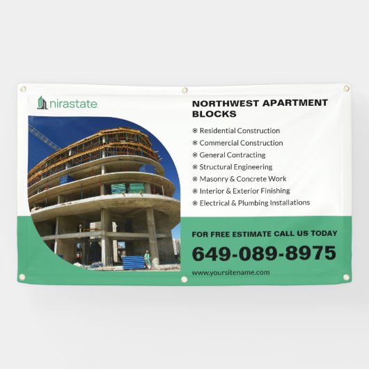 Info-Banner für Bauunternehmen Banner (Horizontal)