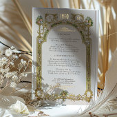 Info Card Viktorianisch Royal Elegance Wedding Folieneinladung