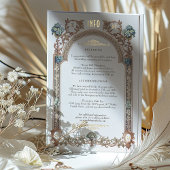 Info Card Viktorianisch Royal Elegance Wedding Folieneinladung