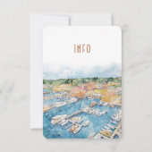 INFO-Detailkarte für den Hafen von Newport Einladung (Rückseite)