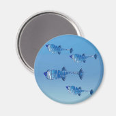 Info Fish Family Magnet (Vorderseite/Rückseite)