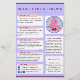 Info-Flyer-Oktopus für eine Prämie in den USA Flyer