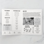 Info-Foto zum Newspapier-Hochzeitsprogramm Karte (Innenseite)