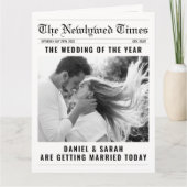 Info-Fotos zum klassischen Newspaper Wedding Progr Karte (Vorderseite)