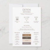 Info-Karte für das Foto der Farbpalette Einladung (Rückseite)