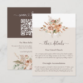 Info-Karte für Hochzeitsszenarien mit Light Earth Begleitkarte