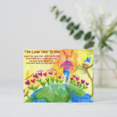 Info-Karte zum Lead Day Postkarte (Stehend Vorderseite)