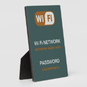 Info Plaque für benutzerdefiniertes WiFi-Netzwerkk Fotoplatte (Seite)