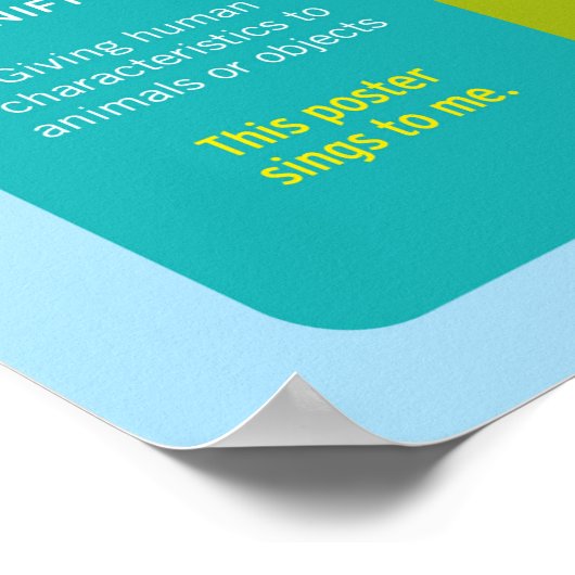 Info-Poster für die Figursprache Poster (Ecke)