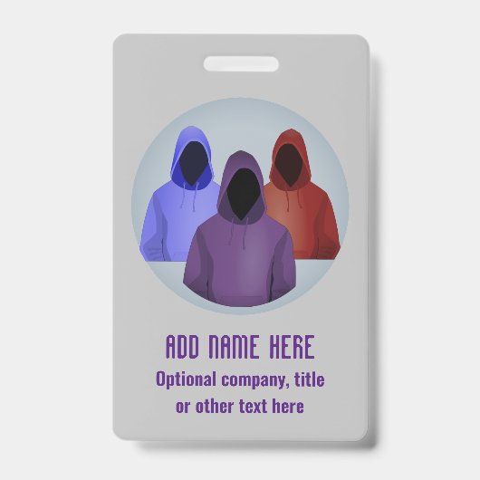 Info Security - Colored Hoodie Ethical Hackers Ausweis (Vorderseite)