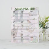 Info-Seite für Lieferanten von Blumengärtnern (Stehend Vorderseite)