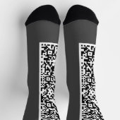 Info Socks für QR-Code-Prüfungen - Farben auswähle Socken (Oben)