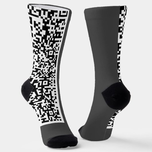 Info Socks für QR-Code-Prüfungen - Farben auswähle Socken (Gewinkelt)