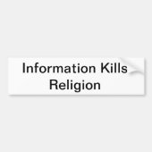 Info tötet religiösen Autoaufkleber (Vorne)