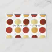 Info über Tea Liquid Wisdom Visitenkarte (Rückseite)