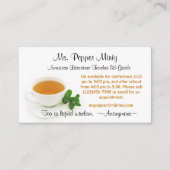 Info über Tea Liquid Wisdom Visitenkarte (Vorderseite)