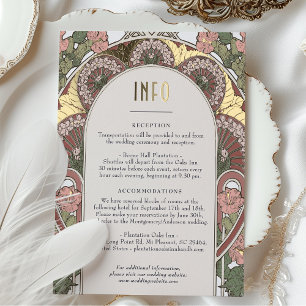 INFO Vintag Art Nouveau einfügen Folien Feiertagspostkarte