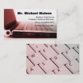 Info zum Computer-Keyboard-Techniker Visitenkarte (Vorne/Hinten)