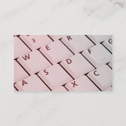 Info zum Computer-Keyboard-Techniker Visitenkarte (Rückseite)