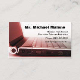 Info zum Computer-Keyboard-Techniker Visitenkarte