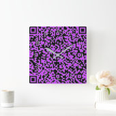 Info zur Lila Uhr zur QR-Codeprüfung - Benutzerdef (Zuhause)