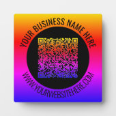 Info zur QR-Codeprüfung mit benutzerdefiniertem Te Fotoplatte (Vorderseite)