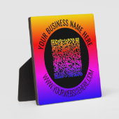 Info zur QR-Codeprüfung mit benutzerdefiniertem Te Fotoplatte (Vorderseite)