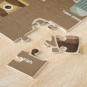 Infografik der Kaffeetypen Puzzle (Seite)