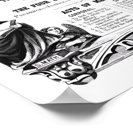 Infografik des heiligen Römisch-Katholischen Glaub Poster (Ecke)