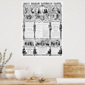 Infografik des heiligen Römisch-Katholischen Glaub Poster (Küche)